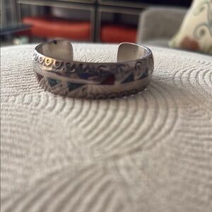 Silver and Multicolor Women's Bracelet